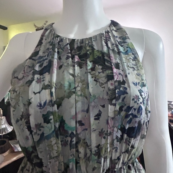 Zara Women's Floral Print Multicolor Chiffon High low
Maxi Dress Size S - Picture 6 of 8